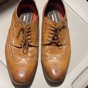 Men's Tan Leather Rockport Dress Shoes